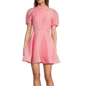 ANTONIO MELANI NWT Iris Floral
Mockneck Short Pink Floral Dress Size 12